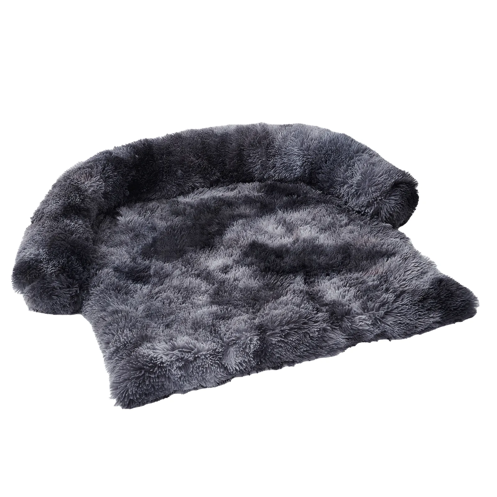 Calming Fluffy Plush Dog Bed Mat With Removable Washable Cover Furniture Protector For Dogs And Cats