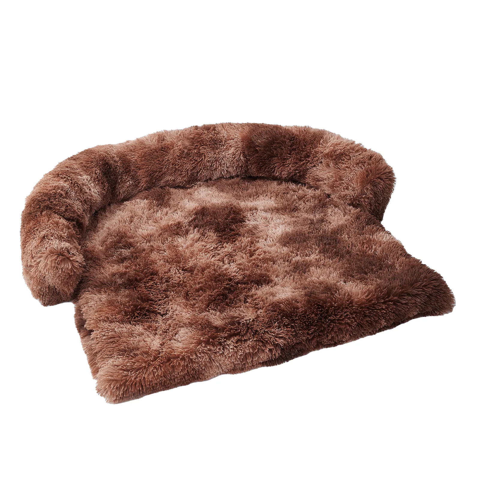 Calming Fluffy Plush Dog Bed Mat With Removable Washable Cover Furniture Protector For Dogs And Cats