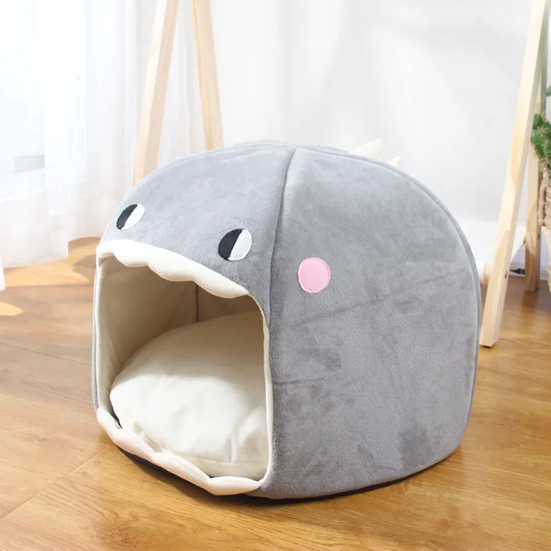 Cat Cave Tent House With Cushion Small Pet Bed Lounger 34 X 34 X 29 Cm