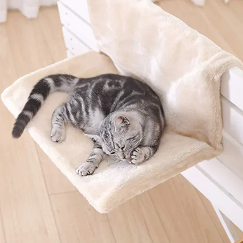 Radiator Cat Bed With Metal Frame Plush Hanging Cat Hammock For Cats Up To 5 Kg