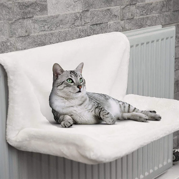 Radiator Cat Bed With Metal Frame Plush Hanging Cat Hammock For Cats Up To 5 Kg