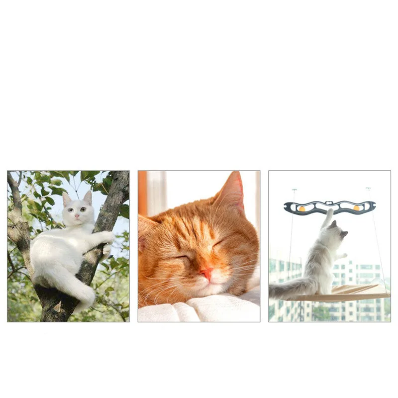 Suction Cup Window Cat Hammock Wall Mounted Oxford Cloth Cat Perch 55 X 35 Cm