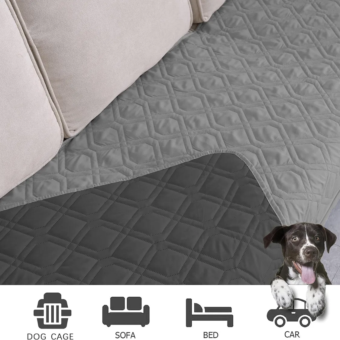 Waterproof Reversible Pet Blanket And Furniture Cover For Sofa Bed And Couch