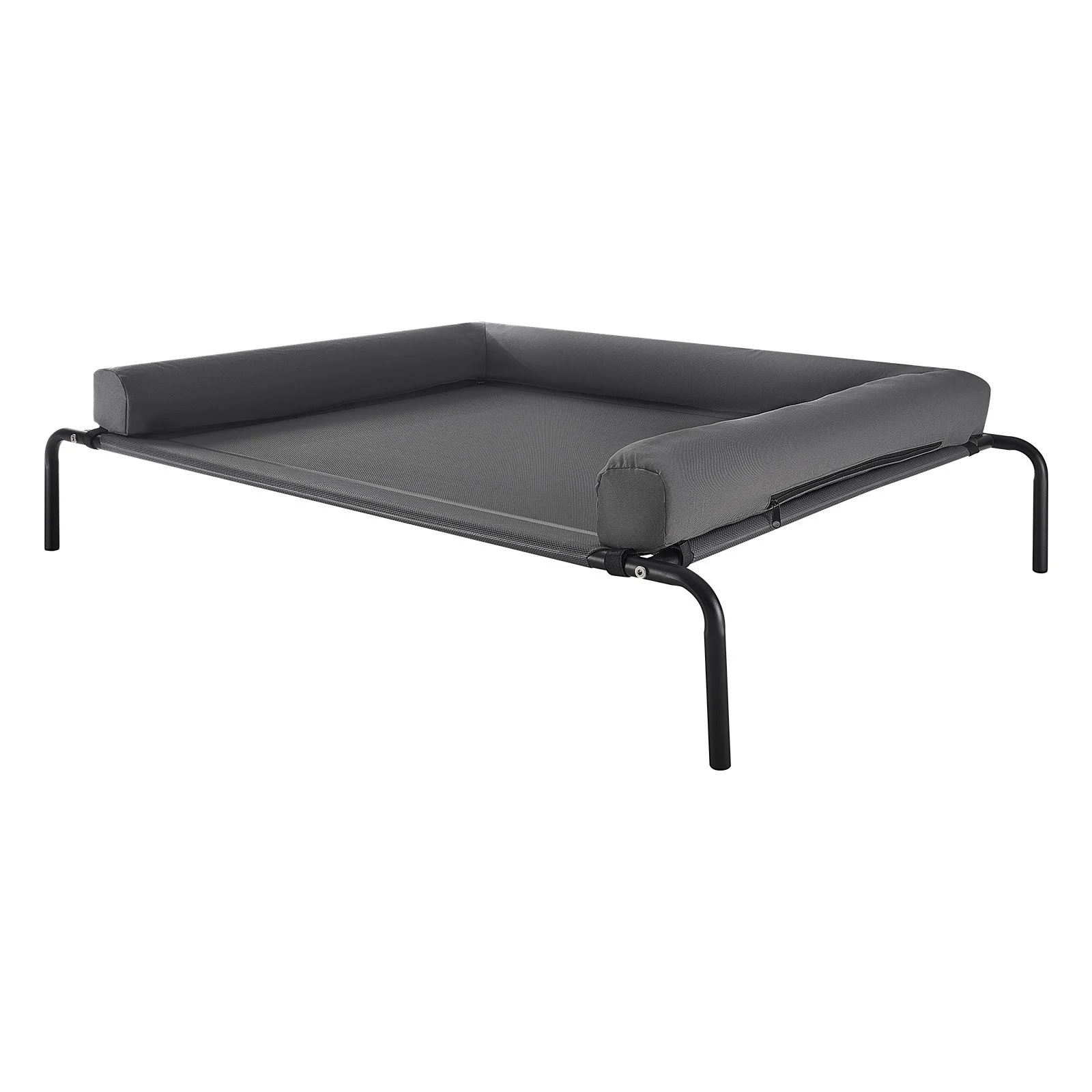 Xl Elevated Dog Bed With Pillow Bolster Raised Mesh Dog Cot For Large Dogs Up To 110 Lb